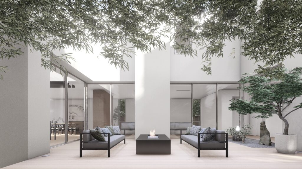 Shizen house_Santa Monica remodel__modern courtyard patio