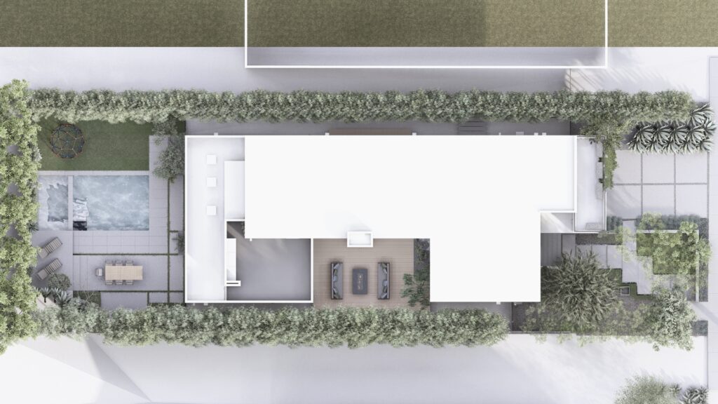 Shizen house_Santa Monica remodel__modern house_site plan