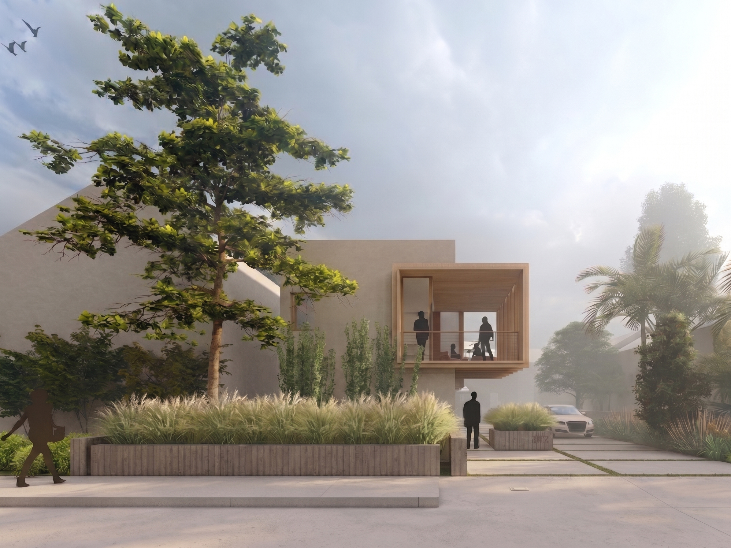 anisotropic-house-alloi-architecture-4 - warm modern-wood slats-modern architecture-updated